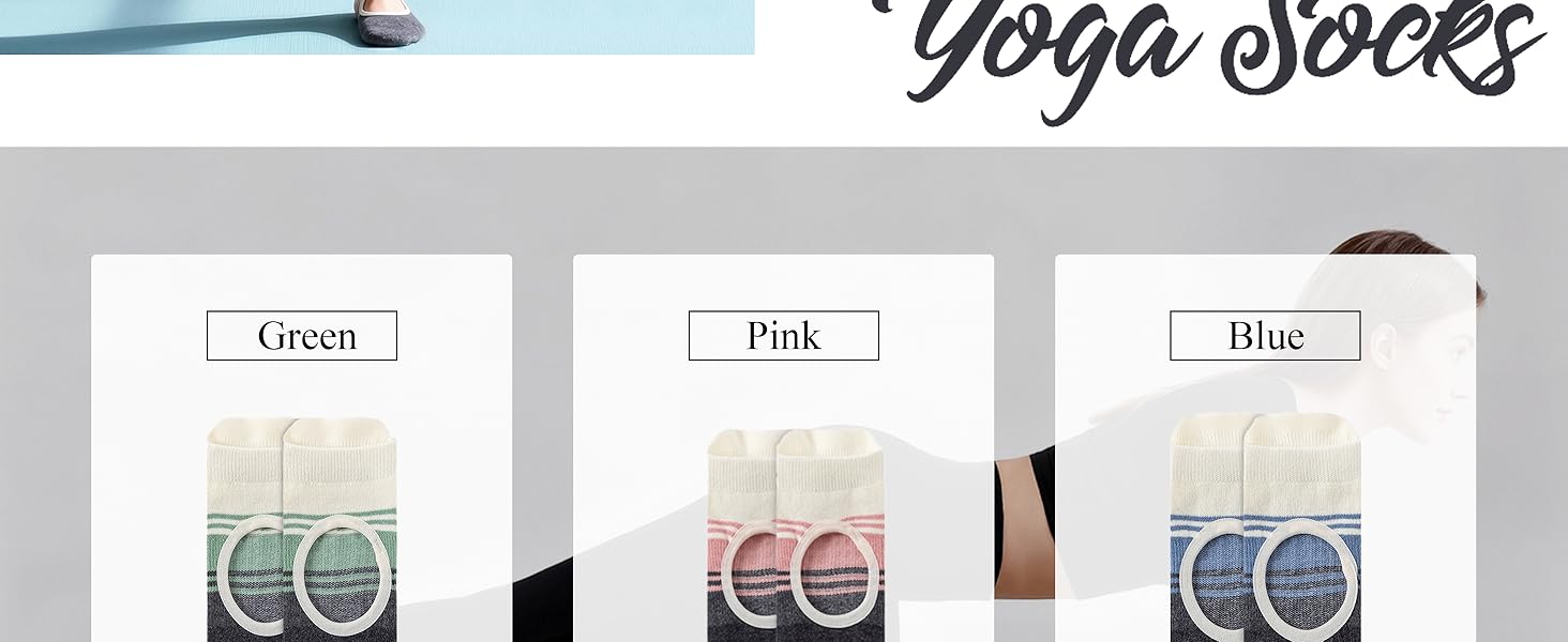 防滑普拉提瑜伽袜带抓地力女式 – 时尚水手袜,适合芭蕾舞和锻炼(尺码 5-9)