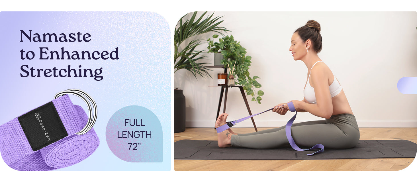 Deep-Zen® 瑜伽砖手腕支撑;瑜伽块 2 件装,带护膝和带子,减轻手腕重量;耐用、多功能瑜伽砖锻炼块套装,阻止瑜伽