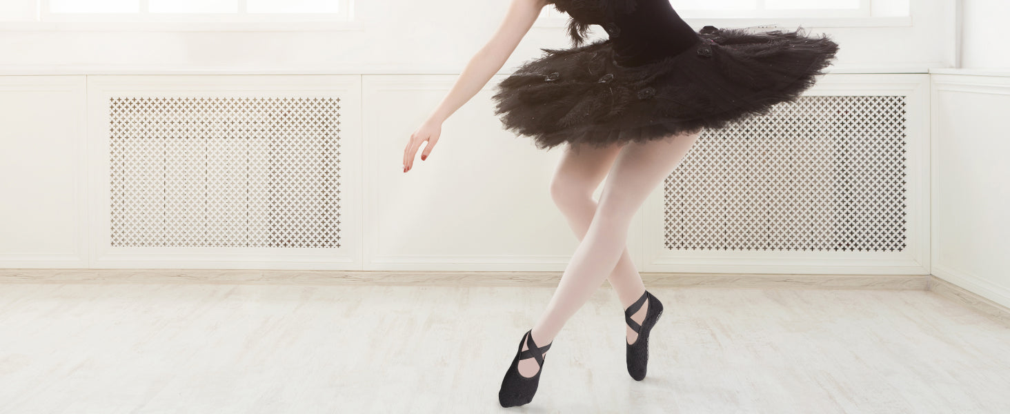 Ozaiic 女式瑜伽袜防滑抓地带,非常适合普拉提、纯芭蕾舞、舞蹈、赤脚锻炼