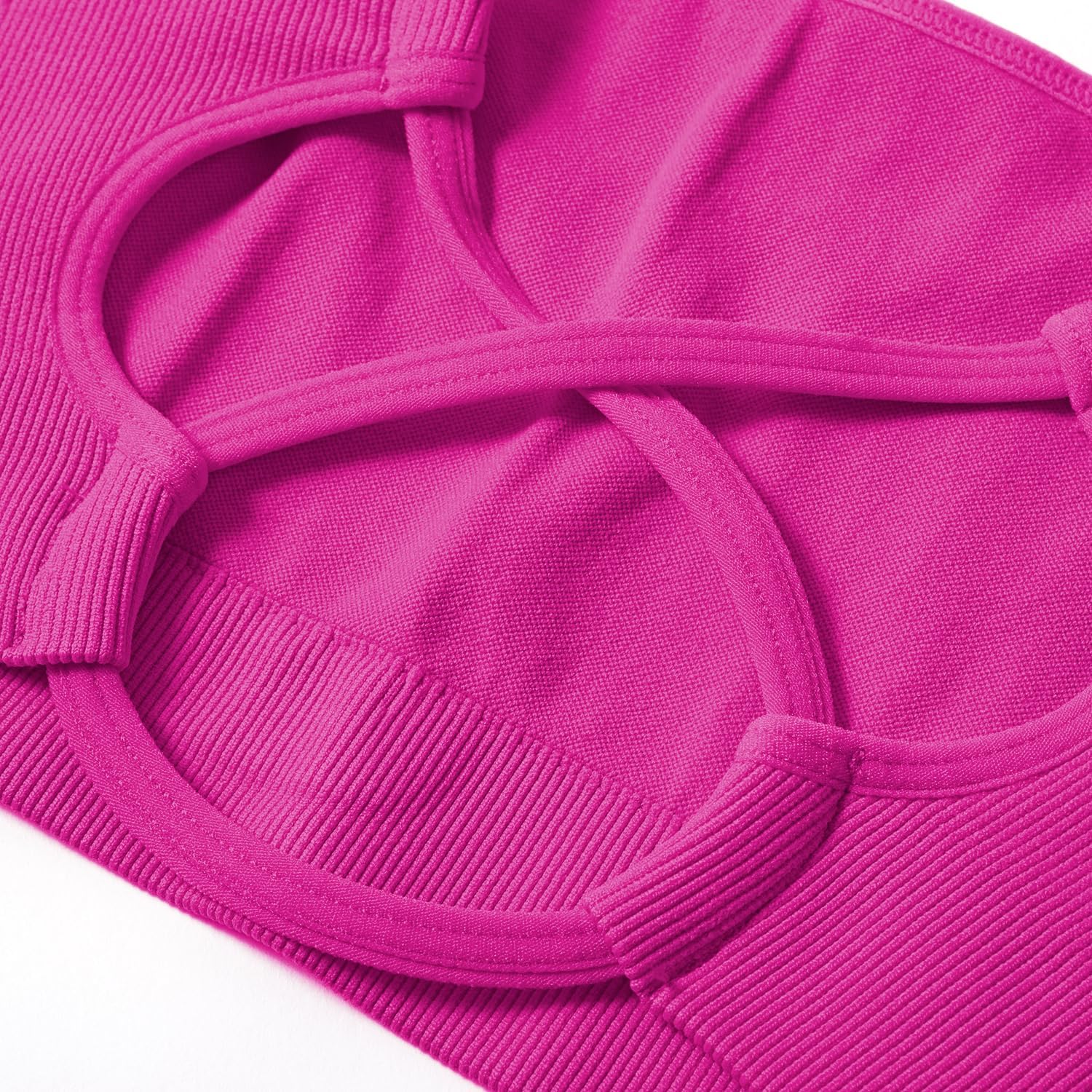 OMKAGI 2 件套女士健身套装,加垫健身上衣,带口袋,健身套装