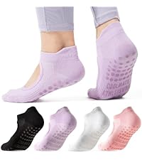 CoolMate 女式普拉提袜,瑜伽袜,船员防滑女士,适合锻炼,桶,普拉提礼品