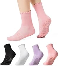 CoolMate 女式普拉提袜,瑜伽袜,船员防滑女士,适合锻炼,桶,普拉提礼品