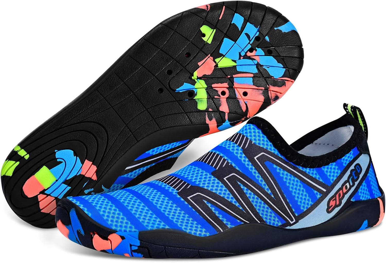 男女涉水鞋,游泳鞋沙滩泳池鞋防滑速干水袜,成人赤脚运动鞋,适合海滩冲浪散步水上瑜伽户外运动