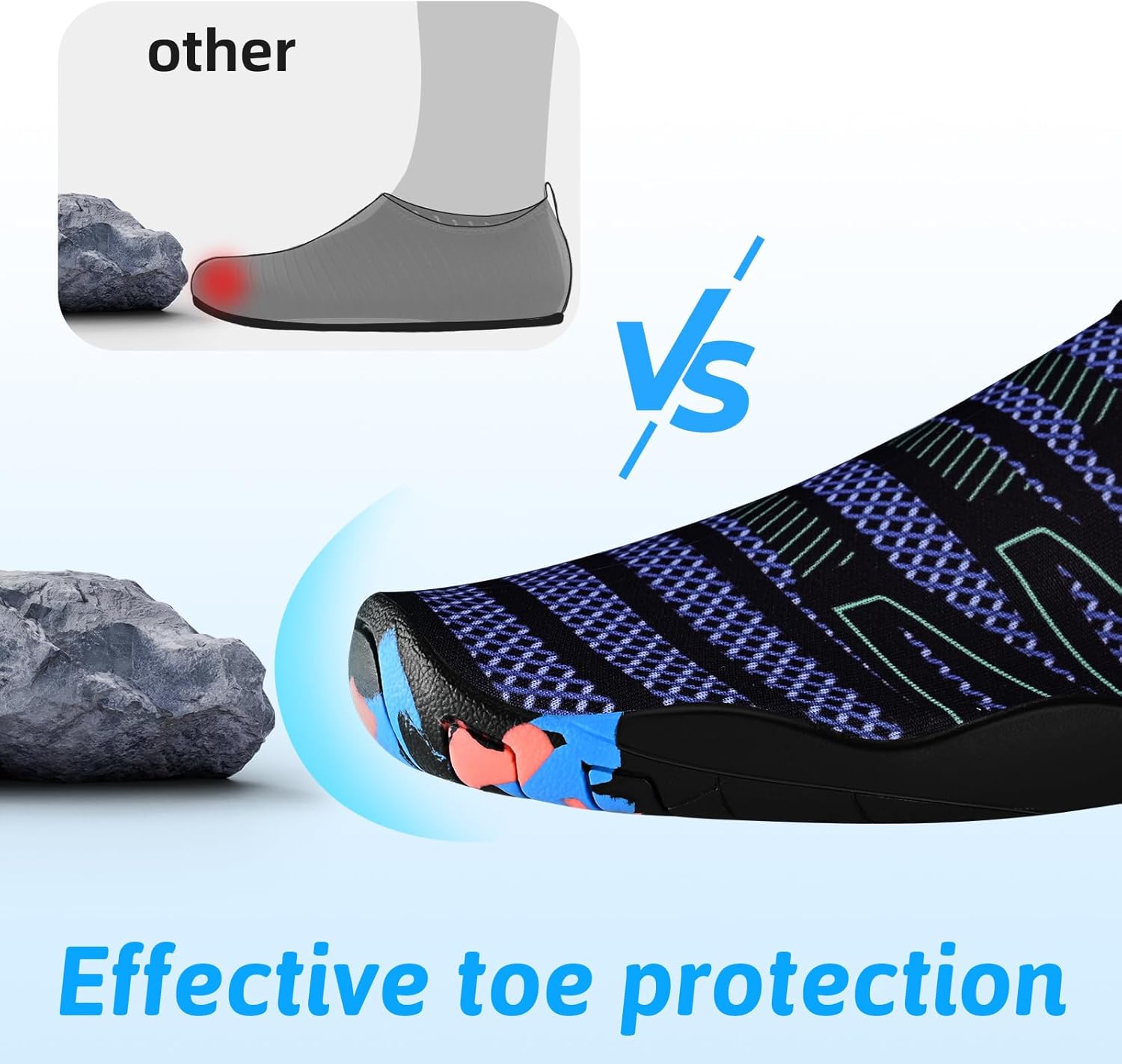 男女涉水鞋,游泳鞋沙滩泳池鞋防滑速干水袜,成人赤脚运动鞋,适合海滩冲浪散步水上瑜伽户外运动