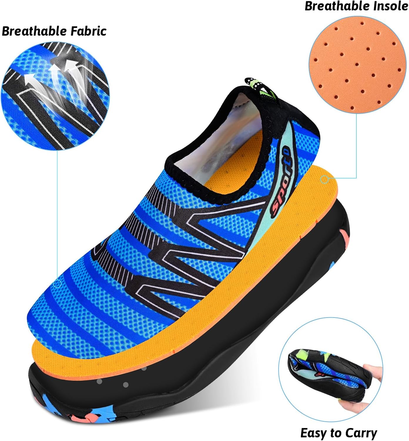 男女涉水鞋,游泳鞋沙滩泳池鞋防滑速干水袜,成人赤脚运动鞋,适合海滩冲浪散步水上瑜伽户外运动