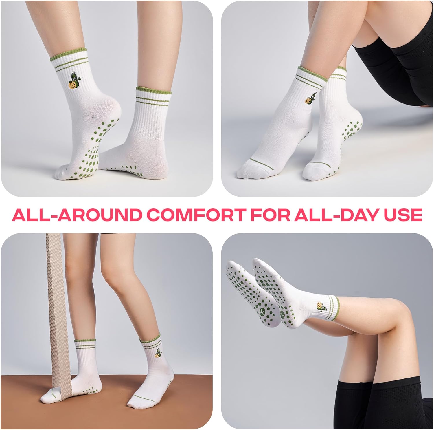 CoolMate 女式普拉提袜,瑜伽袜,船员防滑女士,适合锻炼,桶,普拉提礼品