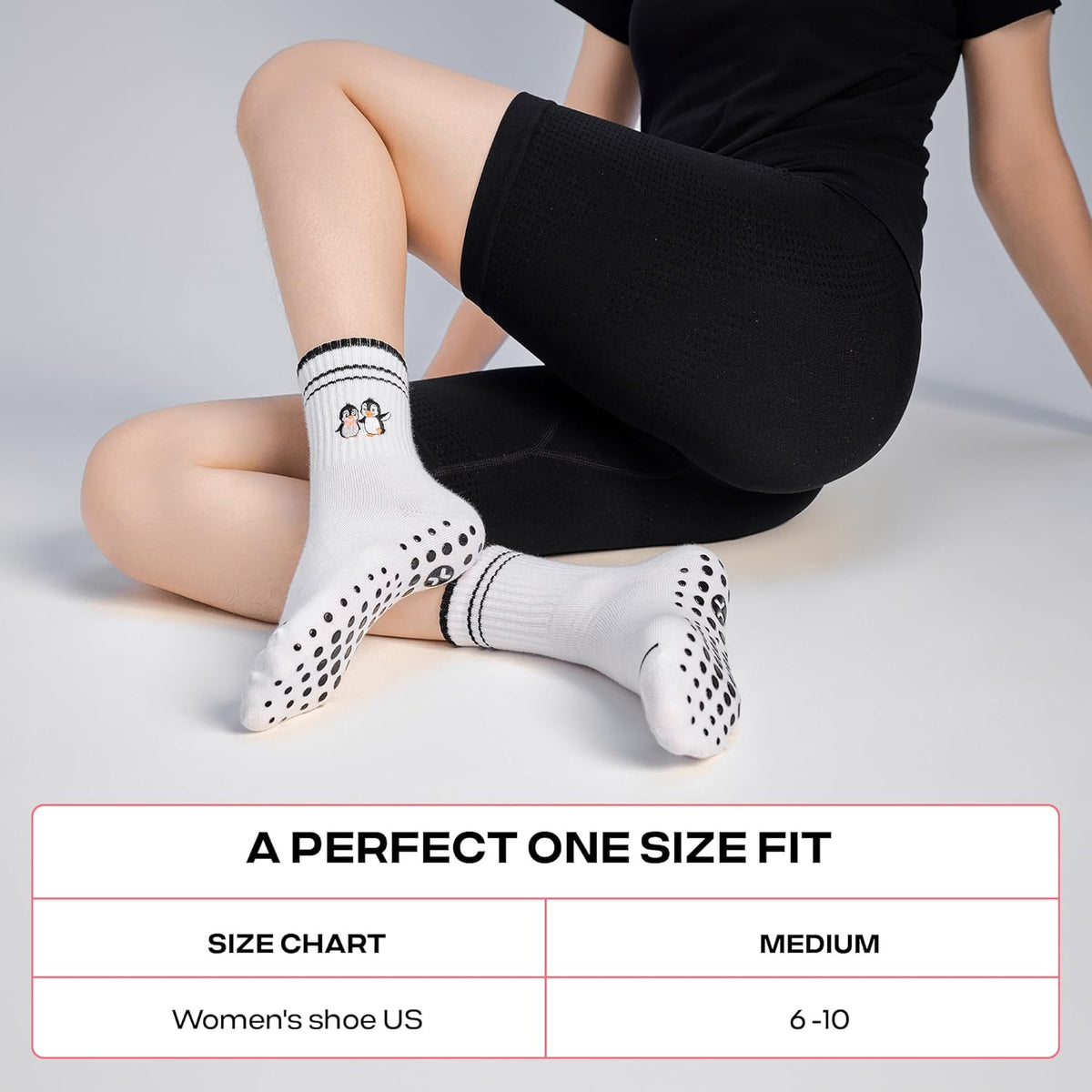 CoolMate 女式普拉提袜,瑜伽袜,船员防滑女士,适合锻炼,桶,普拉提礼品