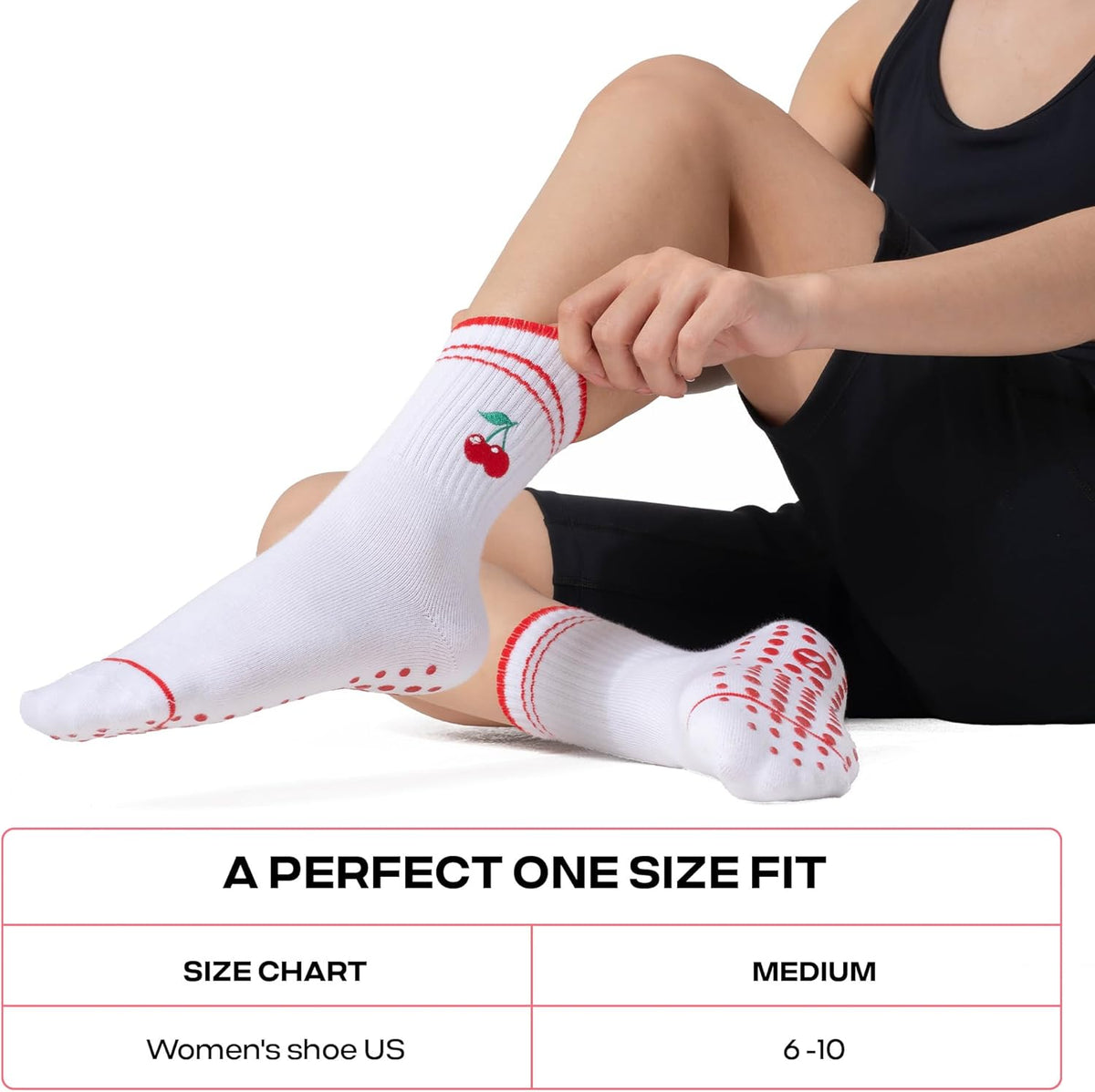 CoolMate 女式普拉提袜,瑜伽袜,船员防滑女士,适合锻炼,桶,普拉提礼品