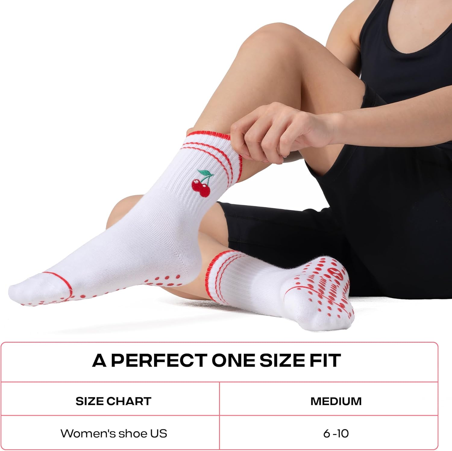 CoolMate 女式普拉提袜,瑜伽袜,船员防滑女士,适合锻炼,桶,普拉提礼品