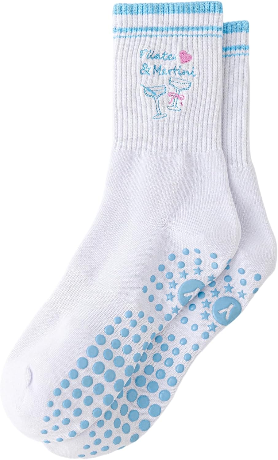 Yawlsow Pilates 女式防滑袜 瑜伽 抓地力袜 可爱 Barre 防滑运动船员 粘性袜子 锻炼 医院