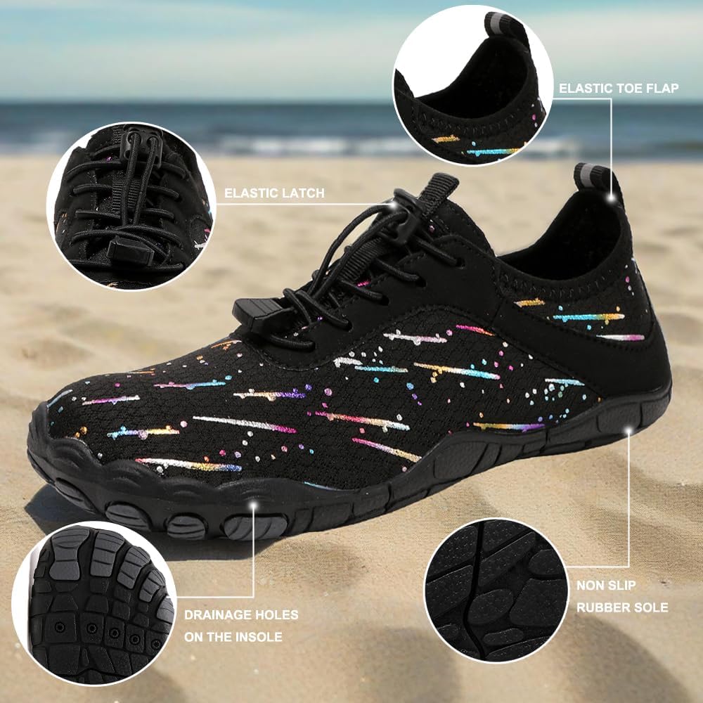 Hike Barefoot Shoes 女士男士,中性款赤脚水鞋透气防滑徒步鞋,适合徒步、散步、跑步、瑜伽和水上运动