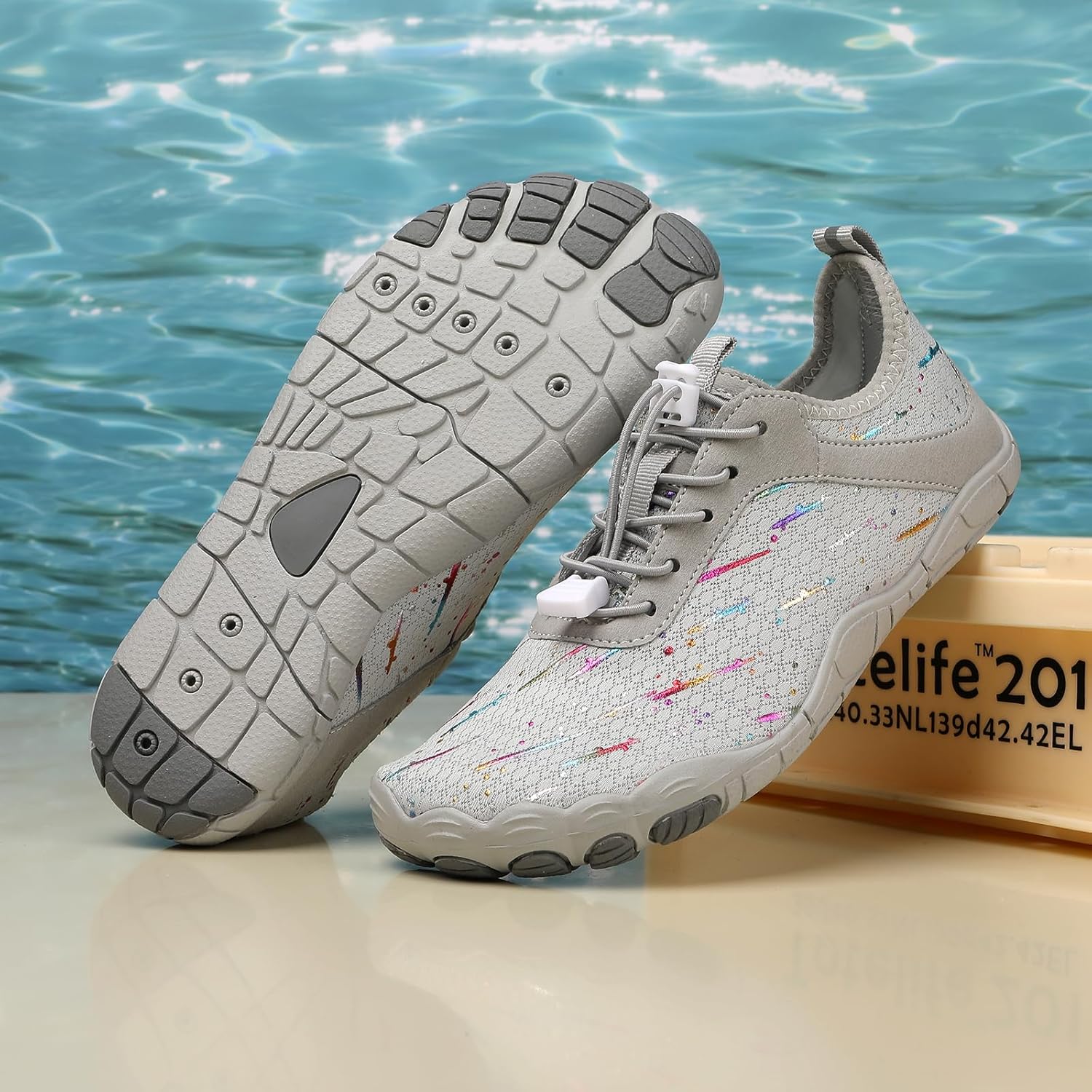 Hike Barefoot Shoes 女士男士,中性款赤脚水鞋透气防滑徒步鞋,适合徒步、散步、跑步、瑜伽和水上运动