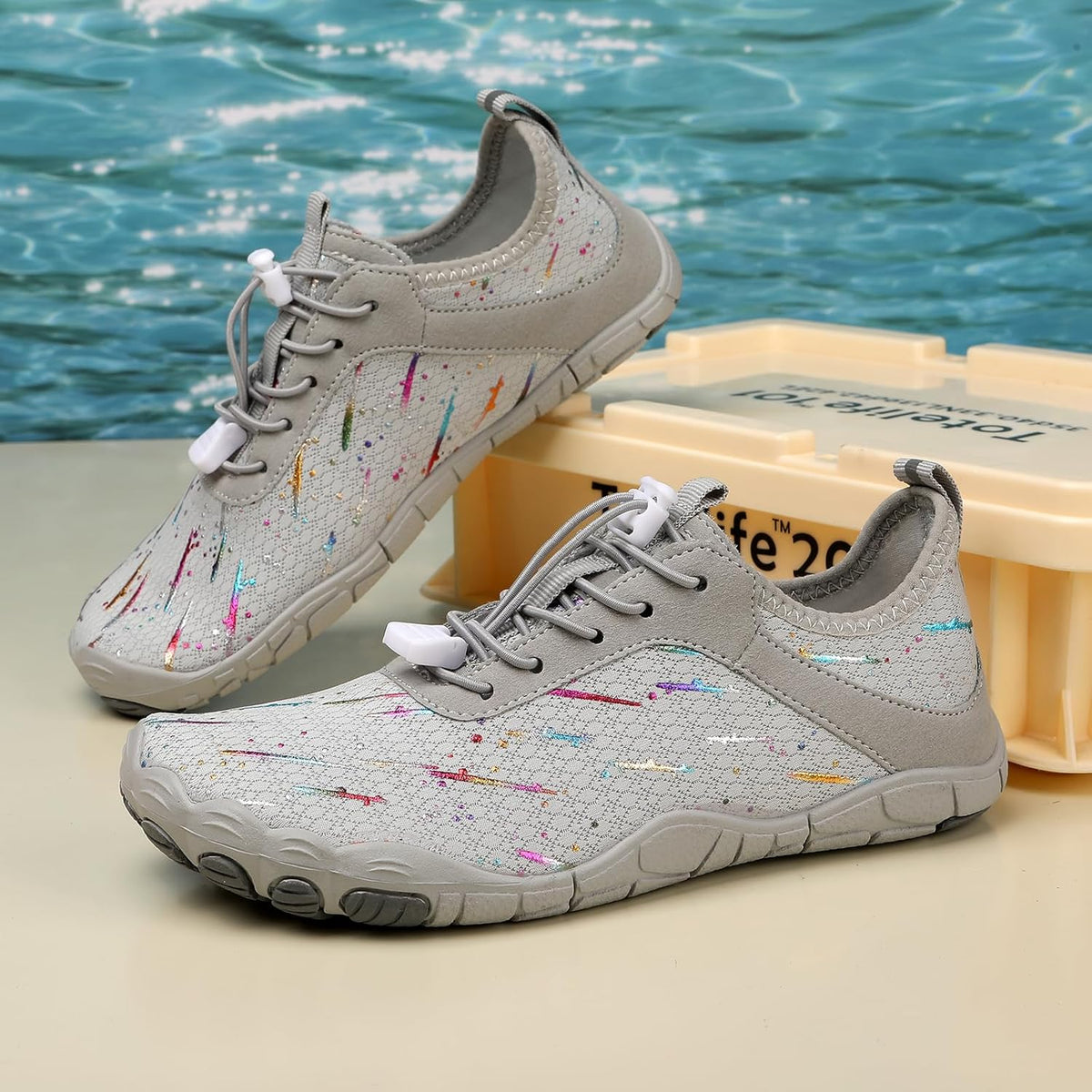 Hike Barefoot Shoes 女士男士,中性款赤脚水鞋透气防滑徒步鞋,适合徒步、散步、跑步、瑜伽和水上运动