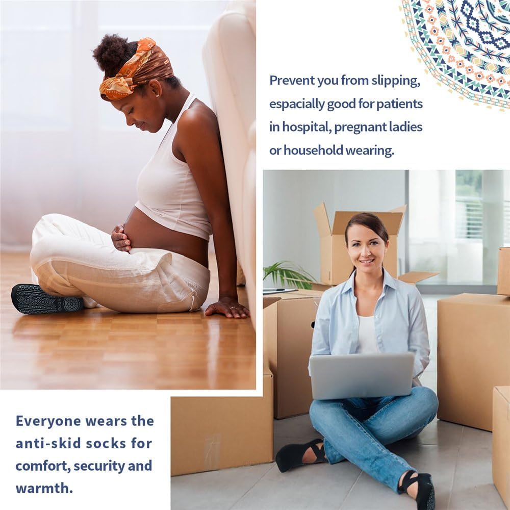 Ozaiic 女式瑜伽袜防滑抓地带,非常适合普拉提、纯芭蕾舞、舞蹈、赤脚锻炼
