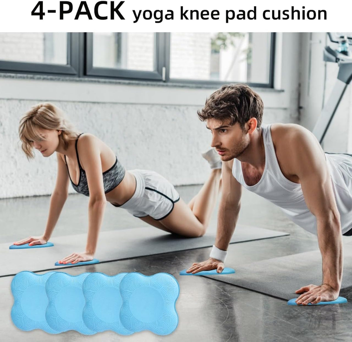 2 件装瑜伽护膝垫超厚适用于膝盖、肘部、手腕、手部、头部、泡沫、普拉提、跪垫、瑜伽、膝盖、膝盖、肘部、手腕、头部、泡沫、普拉提、跪垫、支撑 泡沫垫 男女均适用