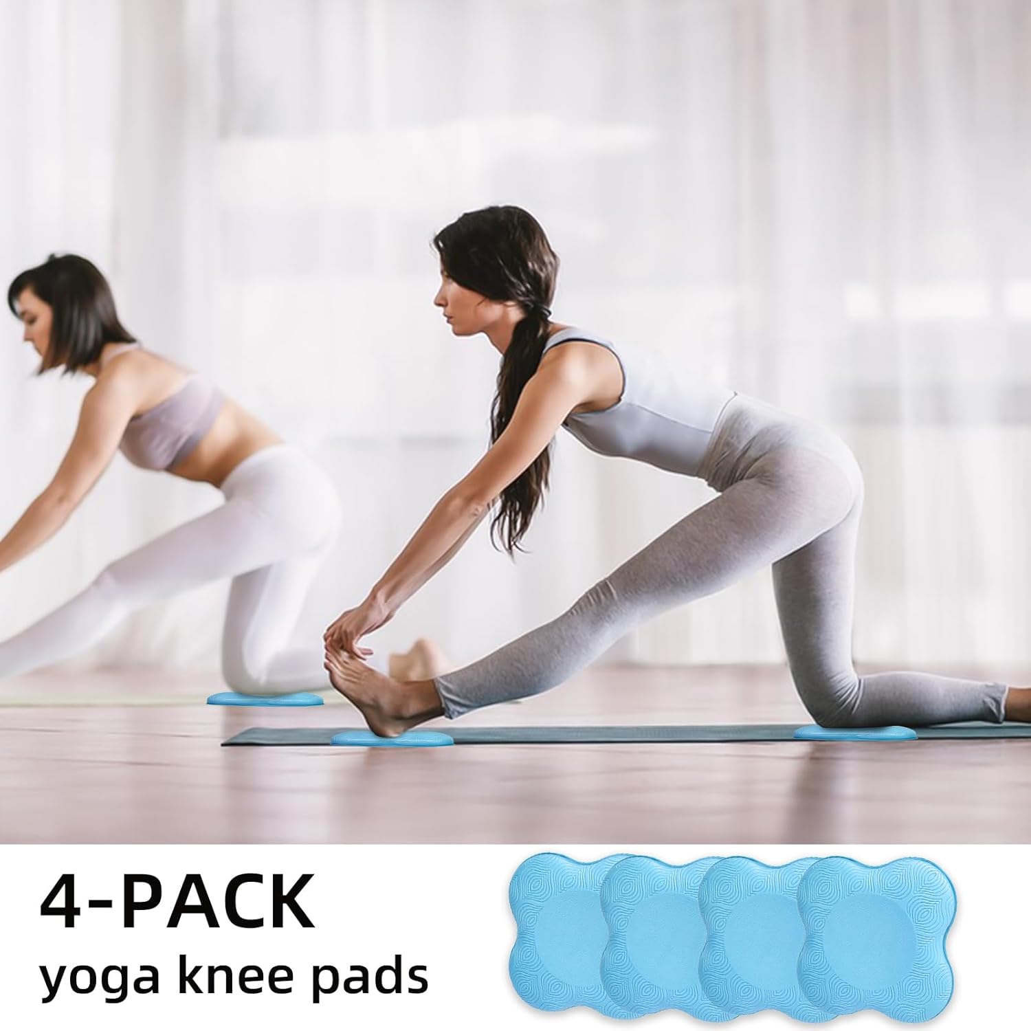 2 件装瑜伽护膝垫超厚适用于膝盖、肘部、手腕、手部、头部、泡沫、普拉提、跪垫、瑜伽、膝盖、膝盖、肘部、手腕、头部、泡沫、普拉提、跪垫、支撑 泡沫垫 男女均适用