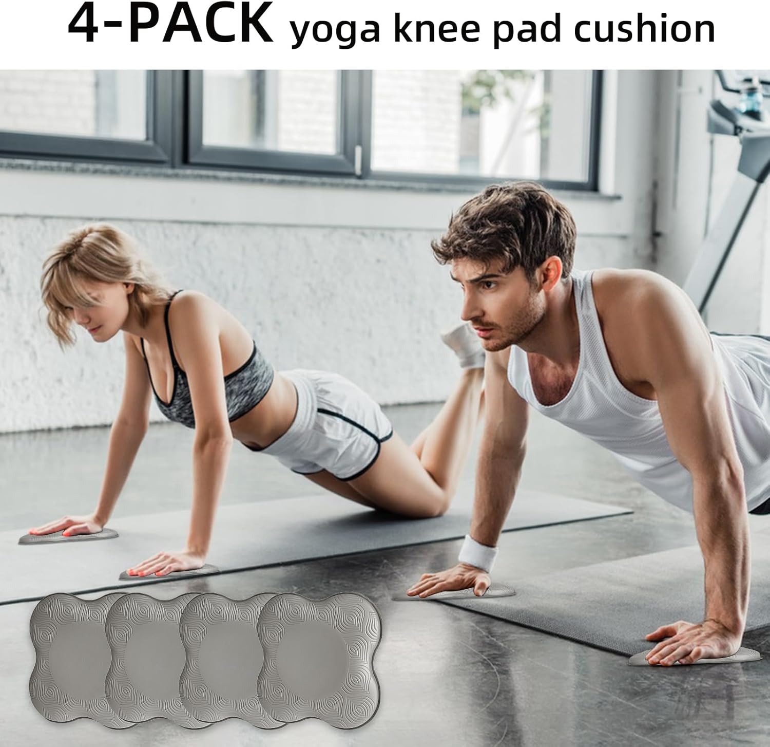 2 件装瑜伽护膝垫超厚适用于膝盖、肘部、手腕、手部、头部、泡沫、普拉提、跪垫、瑜伽、膝盖、膝盖、肘部、手腕、头部、泡沫、普拉提、跪垫、支撑 泡沫垫 男女均适用