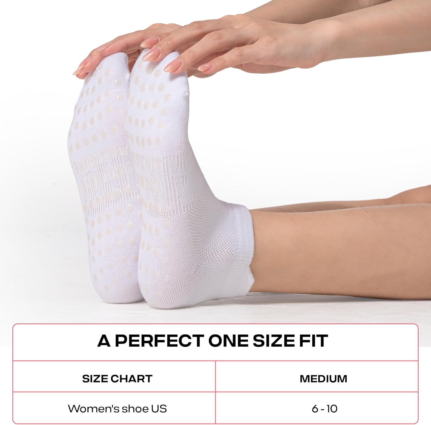 CoolMate 女式普拉提袜,瑜伽袜,船员防滑女士,适合锻炼,桶,普拉提礼品