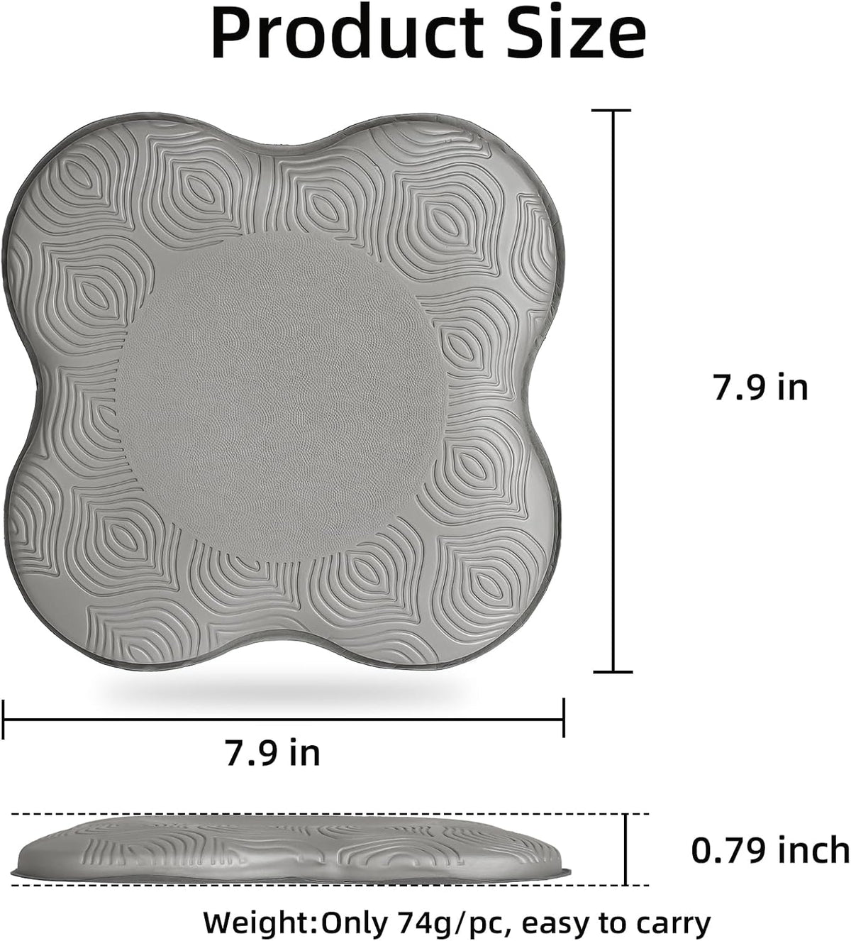 2 件装瑜伽护膝垫超厚适用于膝盖、肘部、手腕、手部、头部、泡沫、普拉提、跪垫、瑜伽、膝盖、膝盖、肘部、手腕、头部、泡沫、普拉提、跪垫、支撑 泡沫垫 男女均适用