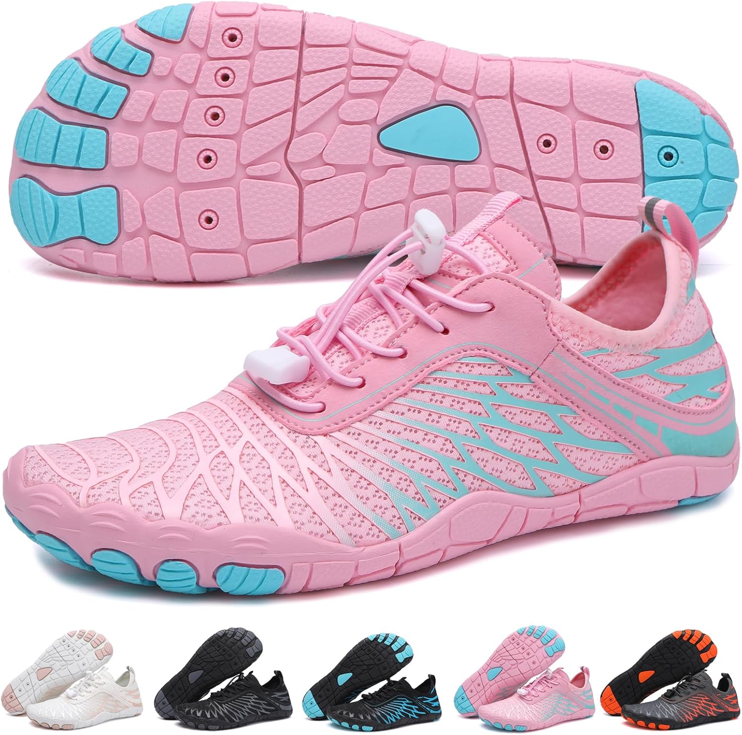 Hike Barefoot Shoes 女士男士,中性款赤脚水鞋透气防滑徒步鞋,适合徒步、散步、跑步、瑜伽和水上运动