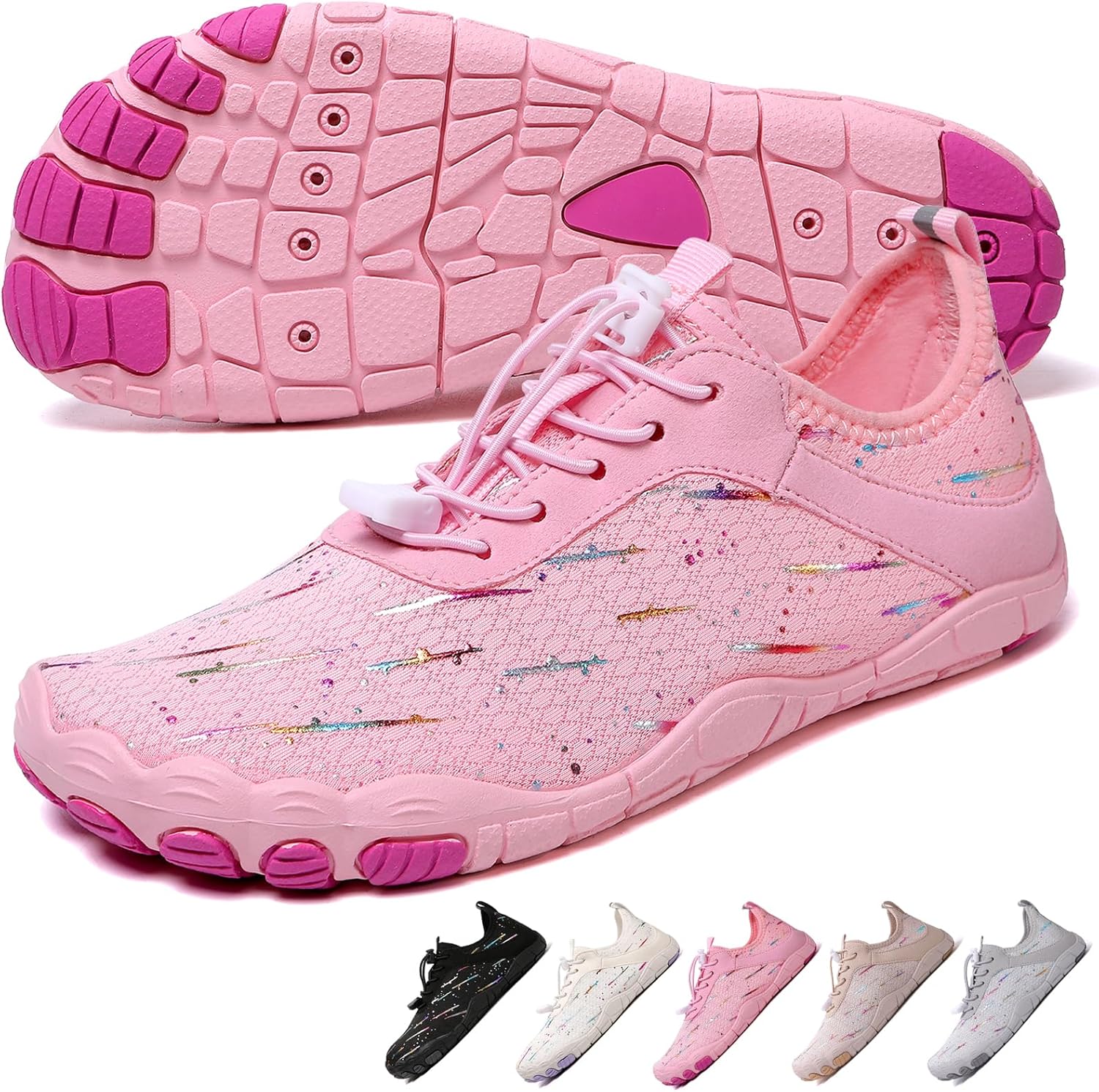 Hike Barefoot Shoes 女士男士,中性款赤脚水鞋透气防滑徒步鞋,适合徒步、散步、跑步、瑜伽和水上运动