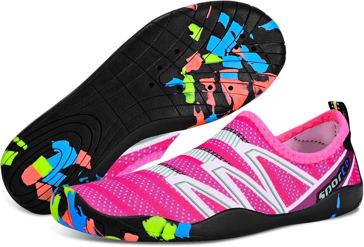 男女涉水鞋,游泳鞋沙滩泳池鞋防滑速干水袜,成人赤脚运动鞋,适合海滩冲浪散步水上瑜伽户外运动