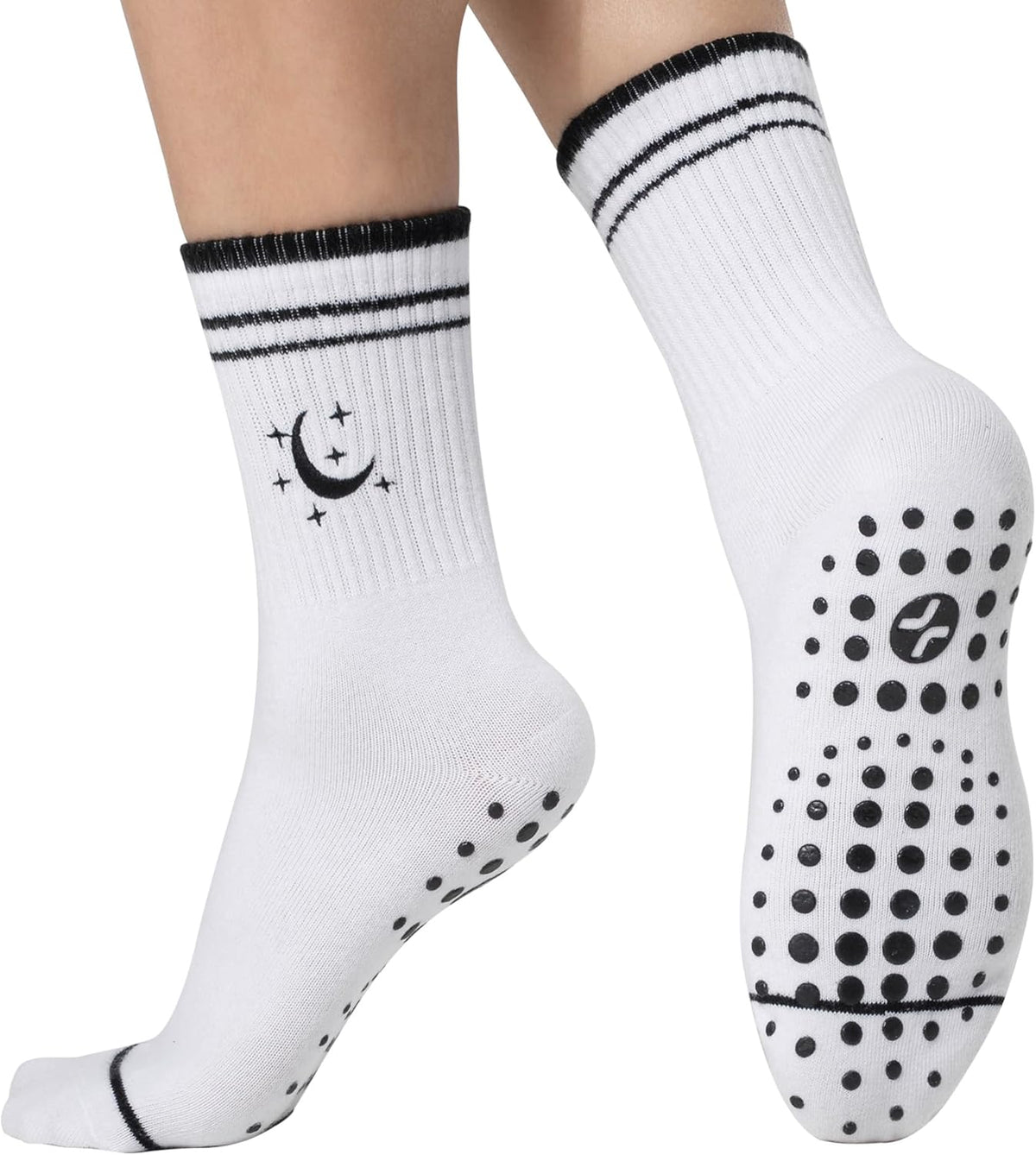 CoolMate 女式普拉提袜,瑜伽袜,船员防滑女士,适合锻炼,桶,普拉提礼品