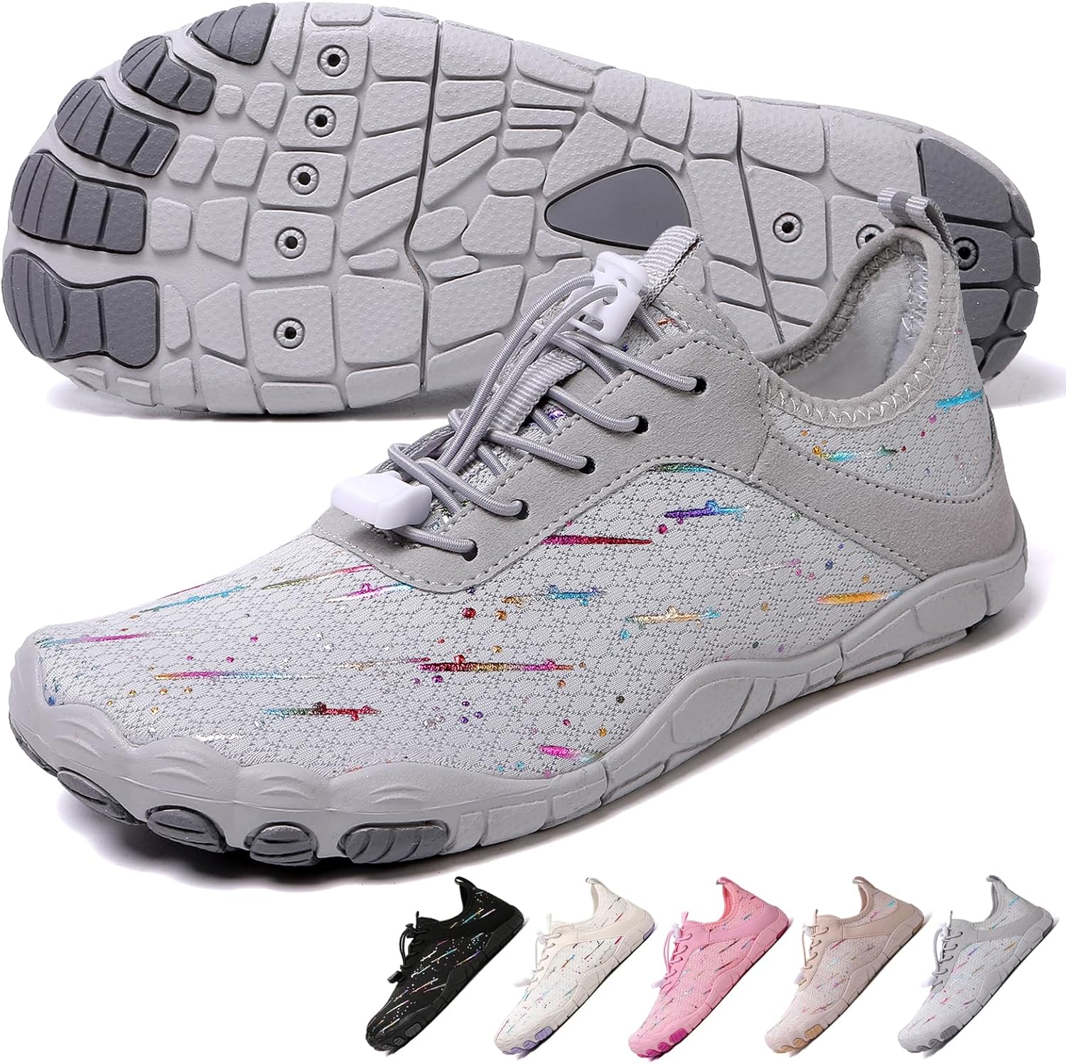 Hike Barefoot Shoes 女士男士,中性款赤脚水鞋透气防滑徒步鞋,适合徒步、散步、跑步、瑜伽和水上运动