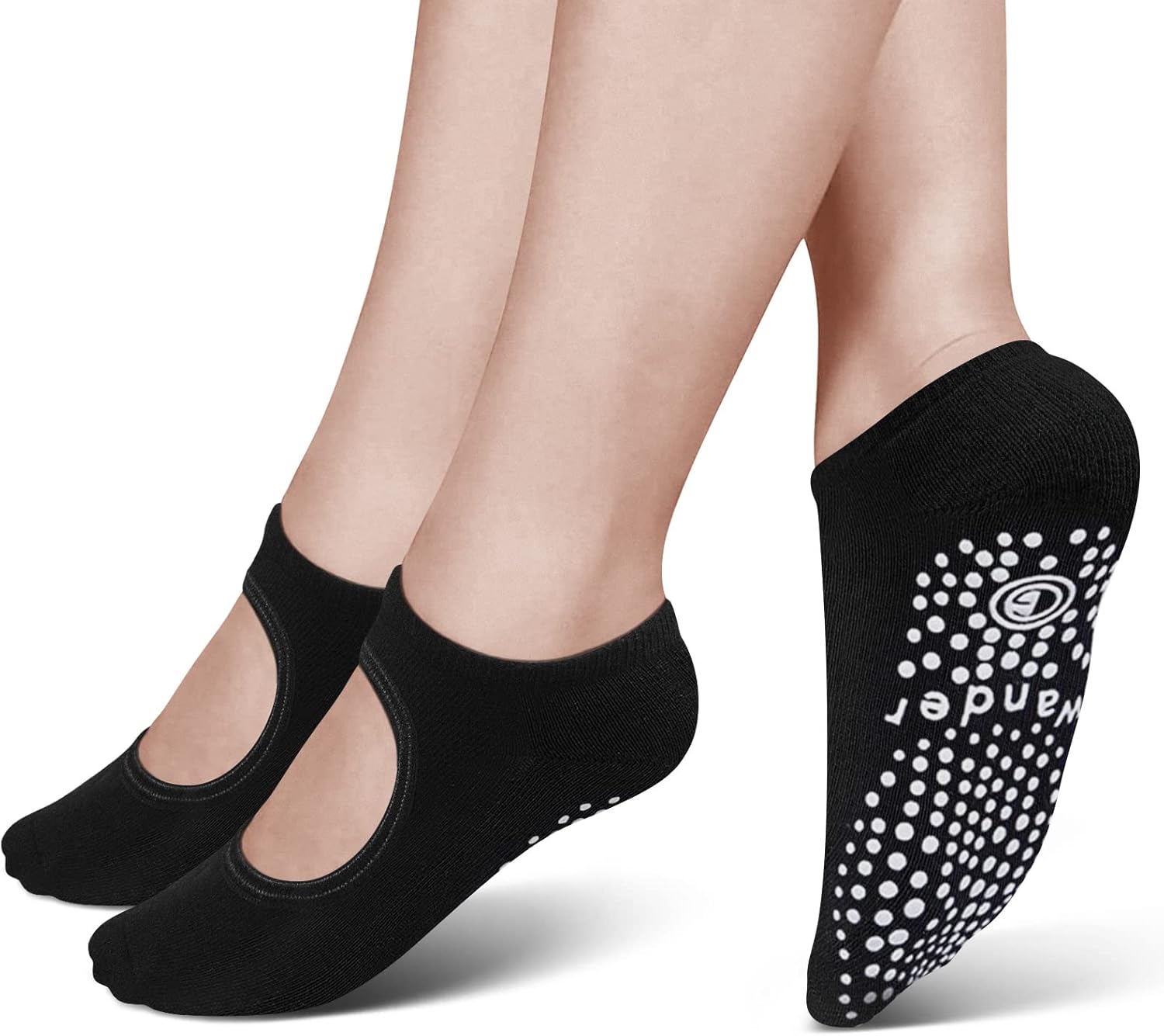 瑜伽袜防滑袜带抓力普拉提芭蕾舞袜 女式