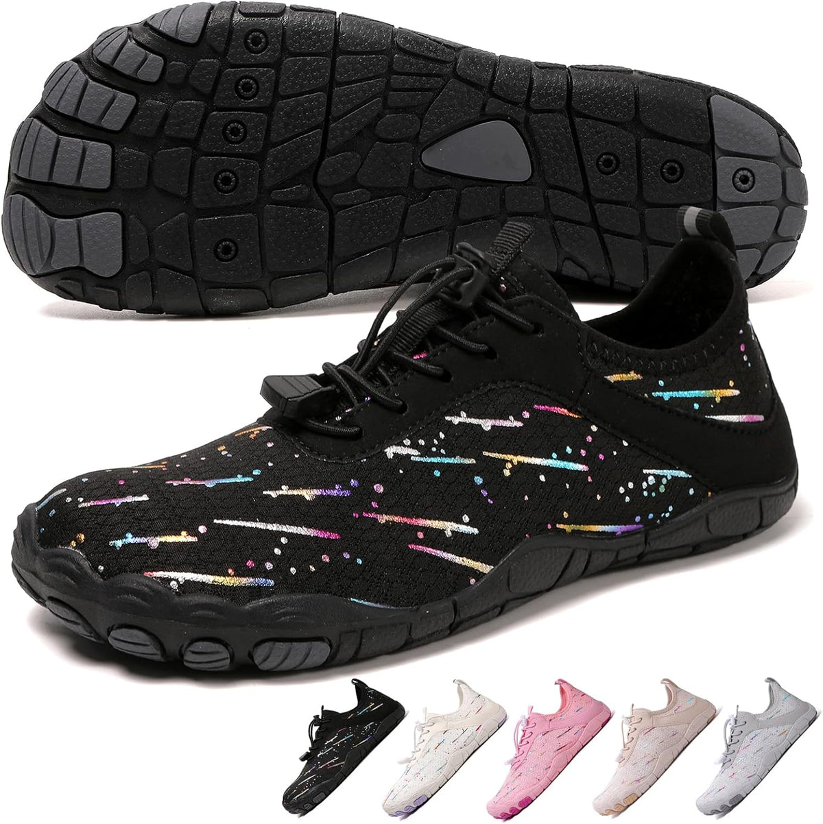 Hike Barefoot Shoes 女士男士,中性款赤脚水鞋透气防滑徒步鞋,适合徒步、散步、跑步、瑜伽和水上运动