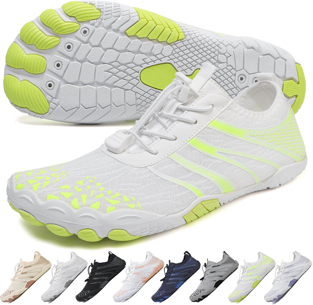 Hike Barefoot Shoes 女士男士,中性款赤脚水鞋透气防滑徒步鞋,适合徒步、散步、跑步、瑜伽和水上运动