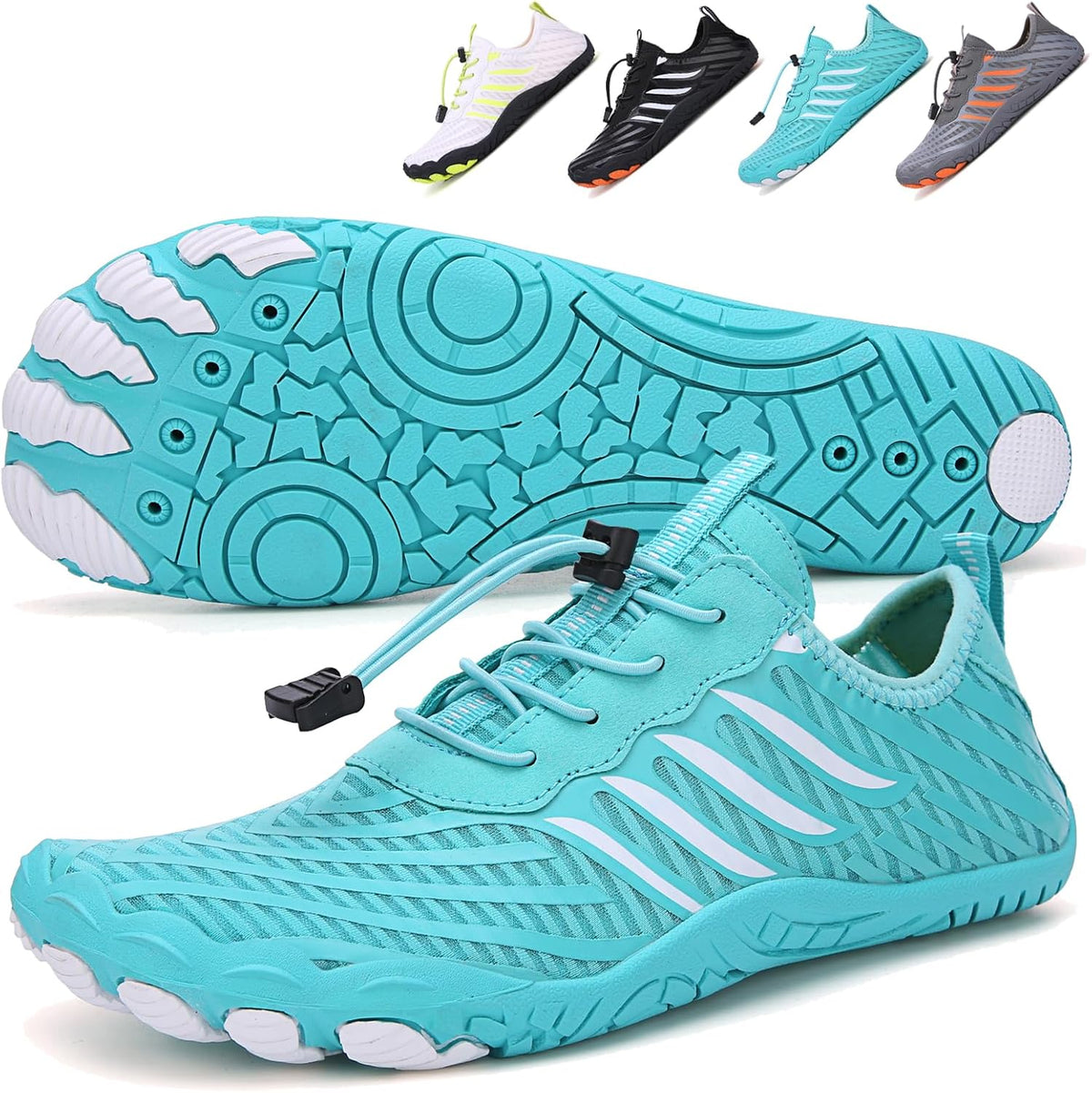 Hike Barefoot Shoes 女士男士,中性款赤脚水鞋透气防滑徒步鞋,适合徒步、散步、跑步、瑜伽和水上运动