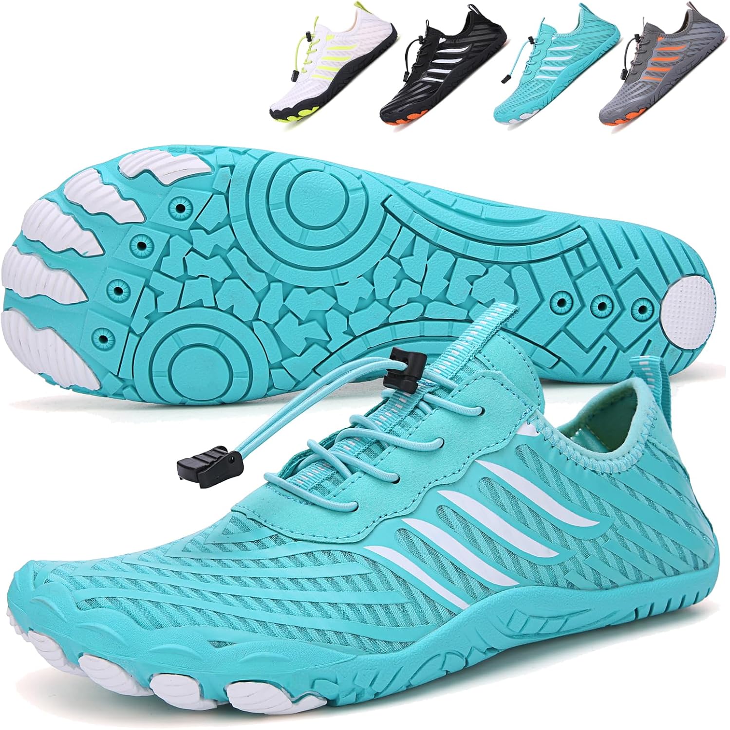 Hike Barefoot Shoes 女士男士,中性款赤脚水鞋透气防滑徒步鞋,适合徒步、散步、跑步、瑜伽和水上运动