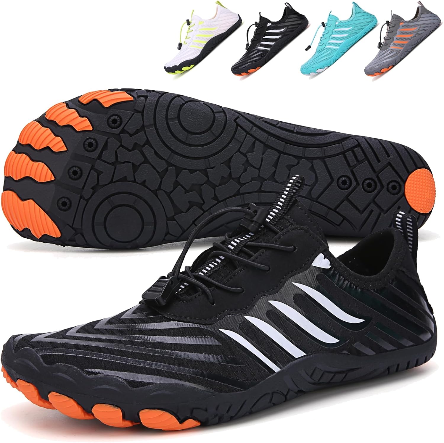 Hike Barefoot Shoes 女士男士,中性款赤脚水鞋透气防滑徒步鞋,适合徒步、散步、跑步、瑜伽和水上运动