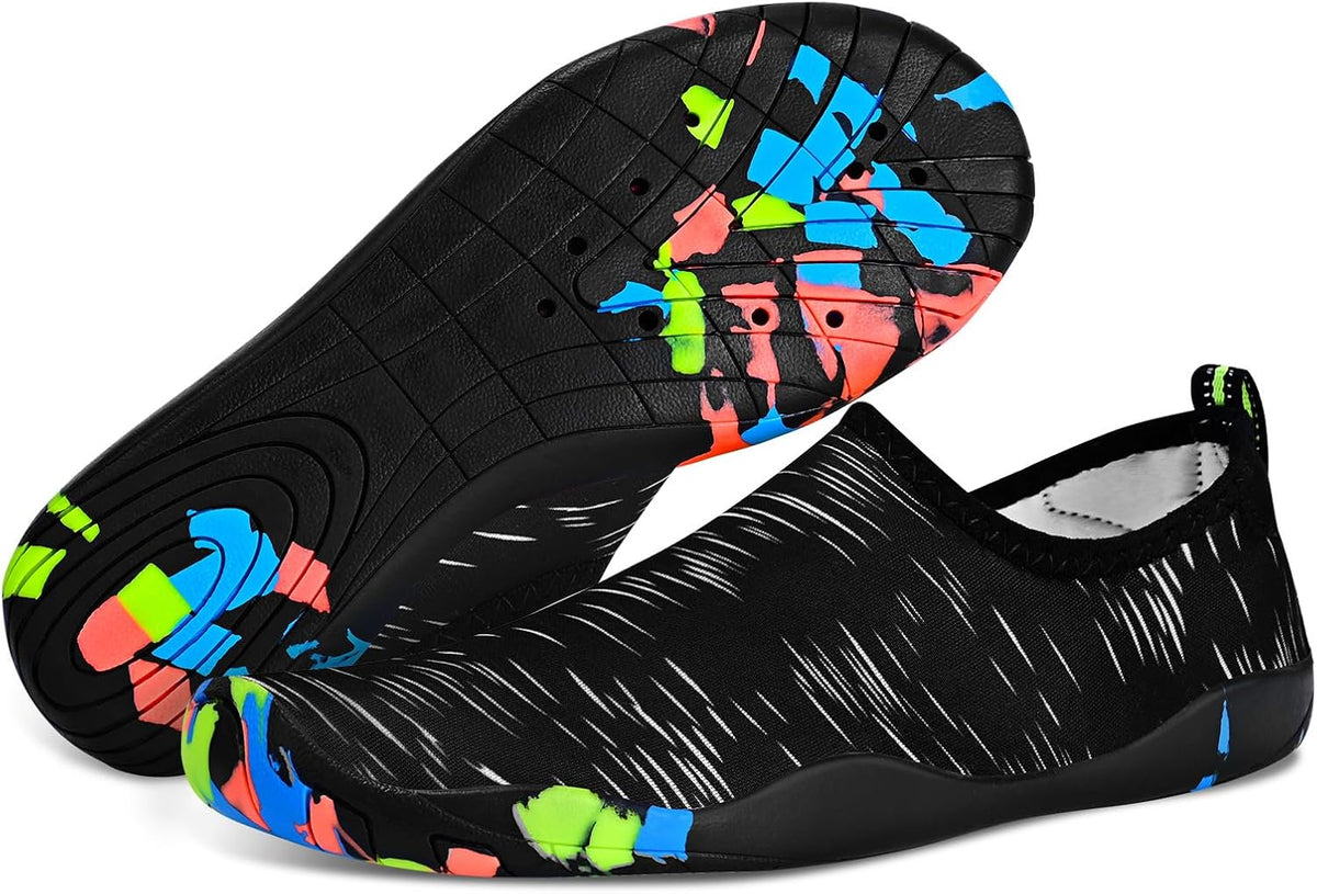 男女涉水鞋,游泳鞋沙滩泳池鞋防滑速干水袜,成人赤脚运动鞋,适合海滩冲浪散步水上瑜伽户外运动