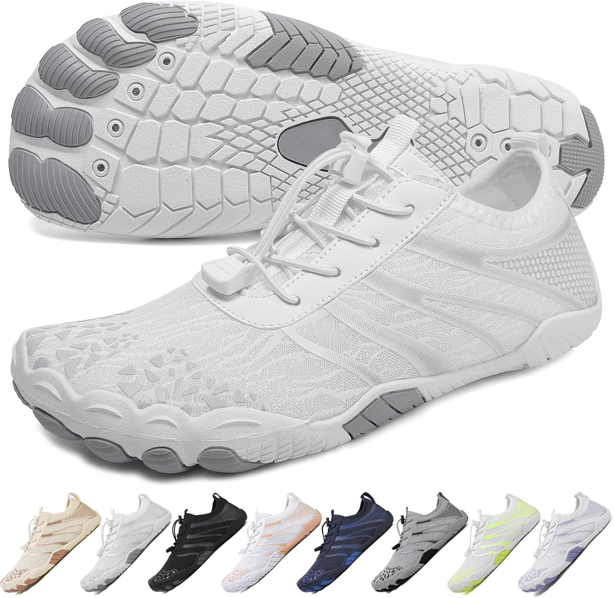 Hike Barefoot Shoes 女士男士,中性款赤脚水鞋透气防滑徒步鞋,适合徒步、散步、跑步、瑜伽和水上运动