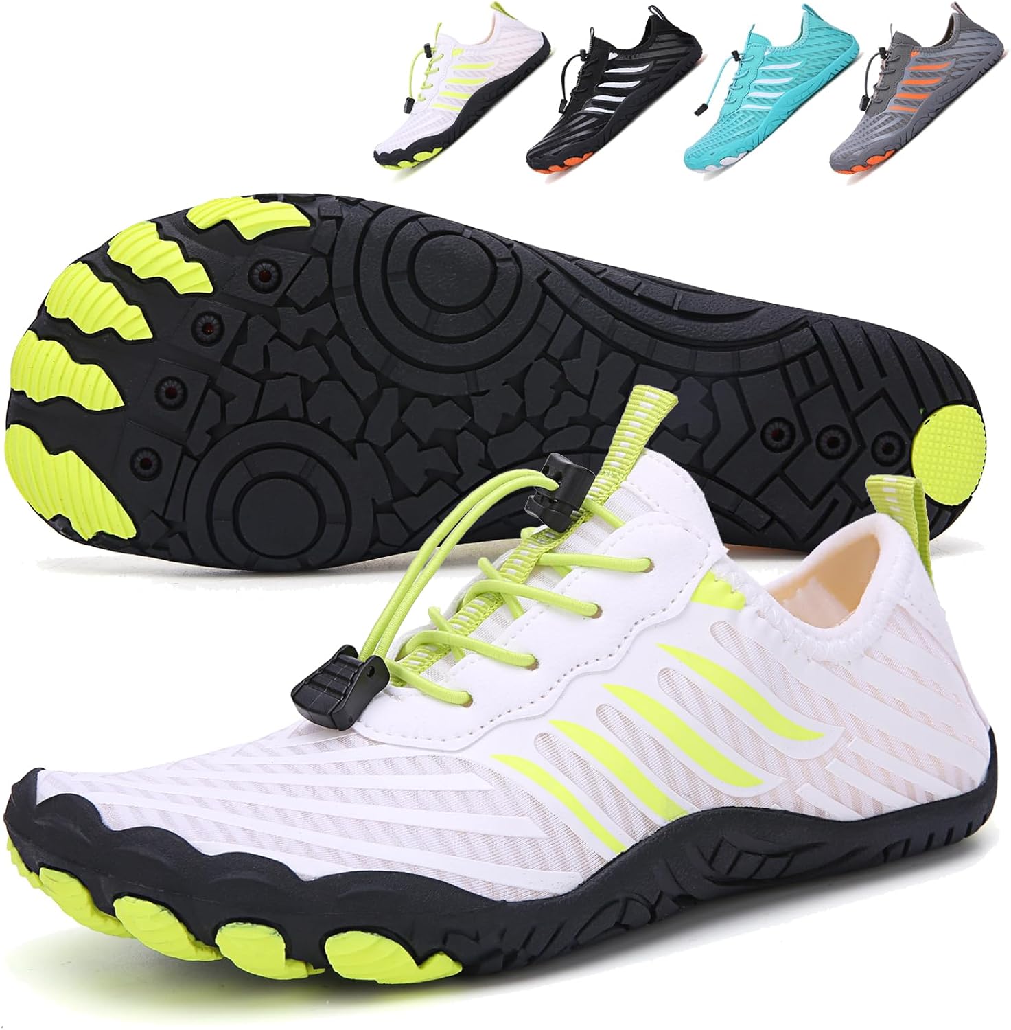 Hike Barefoot Shoes 女士男士,中性款赤脚水鞋透气防滑徒步鞋,适合徒步、散步、跑步、瑜伽和水上运动