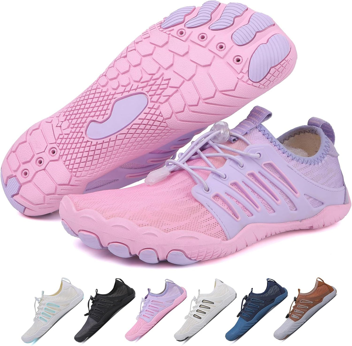 Hike Barefoot Shoes 女士男士,中性款赤脚水鞋透气防滑徒步鞋,适合徒步、散步、跑步、瑜伽和水上运动