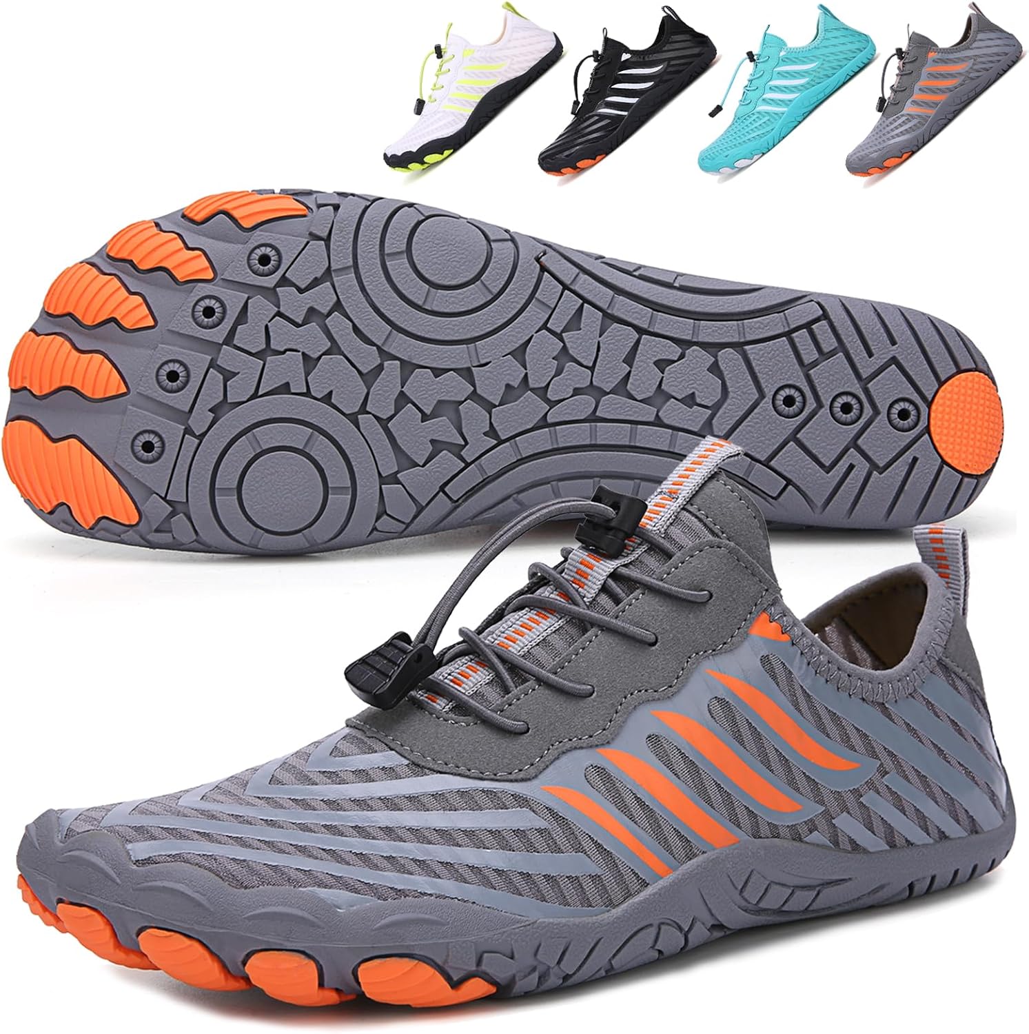 Hike Barefoot Shoes 女士男士,中性款赤脚水鞋透气防滑徒步鞋,适合徒步、散步、跑步、瑜伽和水上运动