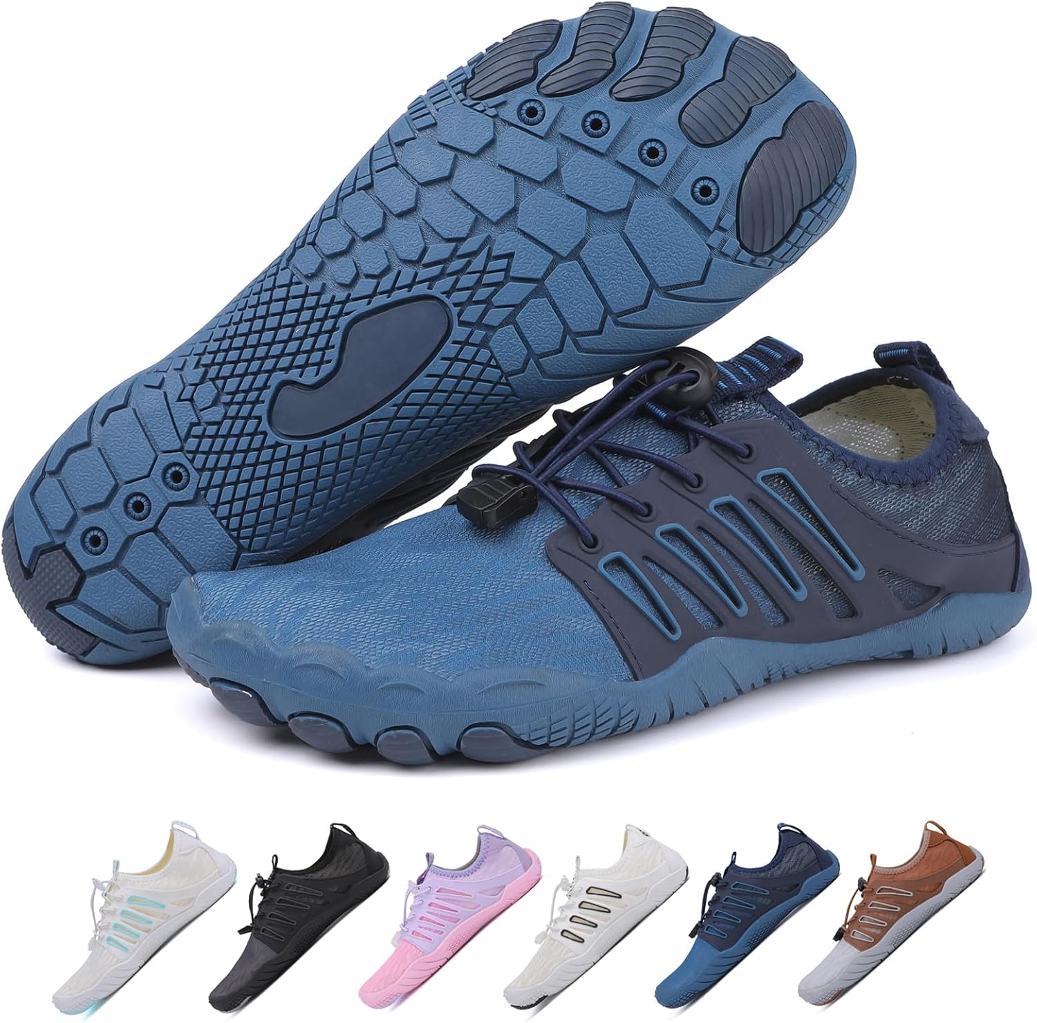 Hike Barefoot Shoes 女士男士,中性款赤脚水鞋透气防滑徒步鞋,适合徒步、散步、跑步、瑜伽和水上运动