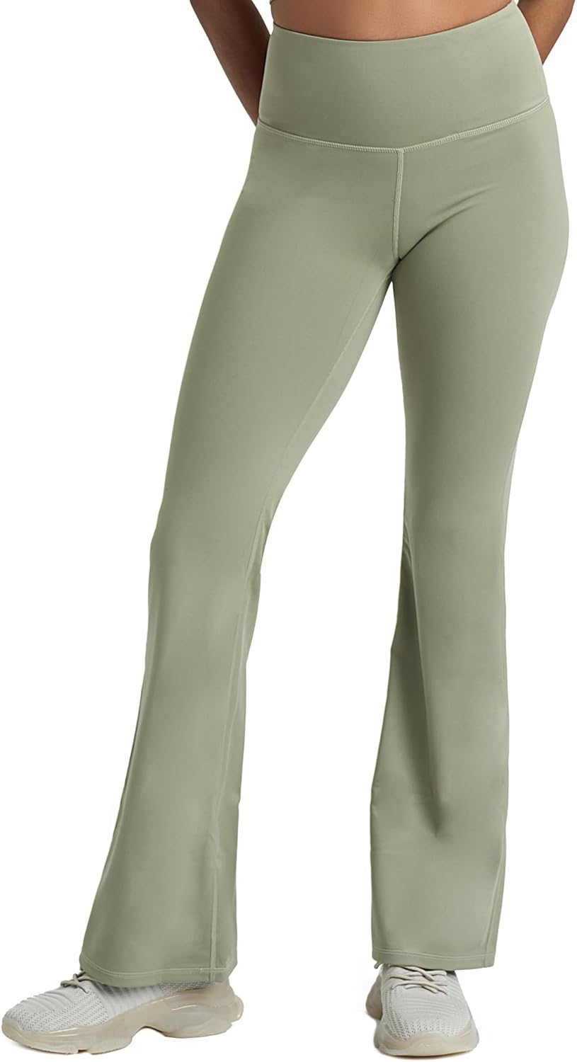 2 件套女士健身套装,2 件套搭配喇叭打底裤和运动文胸套装,适用于女式健身套装跑步瑜伽服