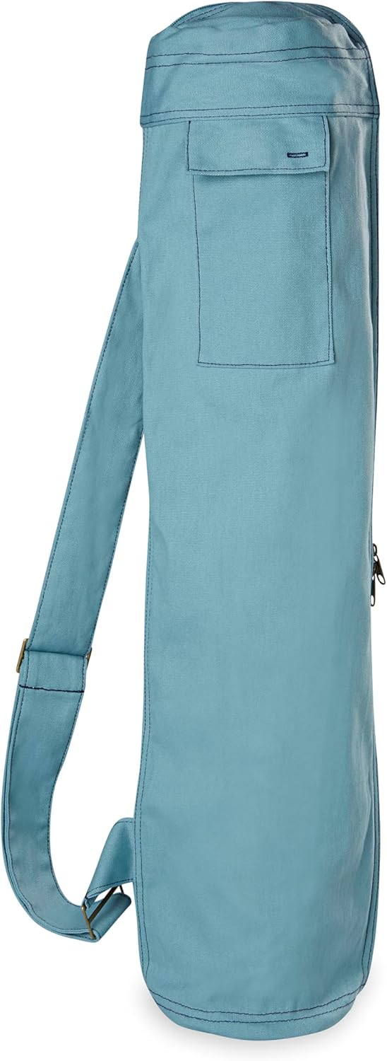 Gaiam Cargo 瑜伽垫包,全拉链瑜伽垫背带,可调节肩带,前后手机袋带耳塞开叉,时尚实用的健身垫支架,男女均适用