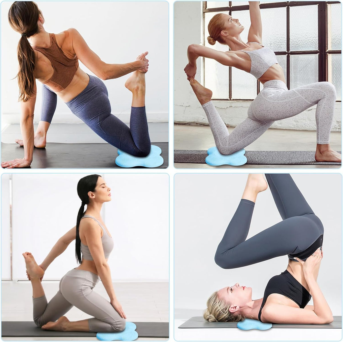 2 件装瑜伽护膝垫超厚适用于膝盖、肘部、手腕、手部、头部、泡沫、普拉提、跪垫、瑜伽、膝盖、膝盖、肘部、手腕、头部、泡沫、普拉提、跪垫、支撑 泡沫垫 男女均适用