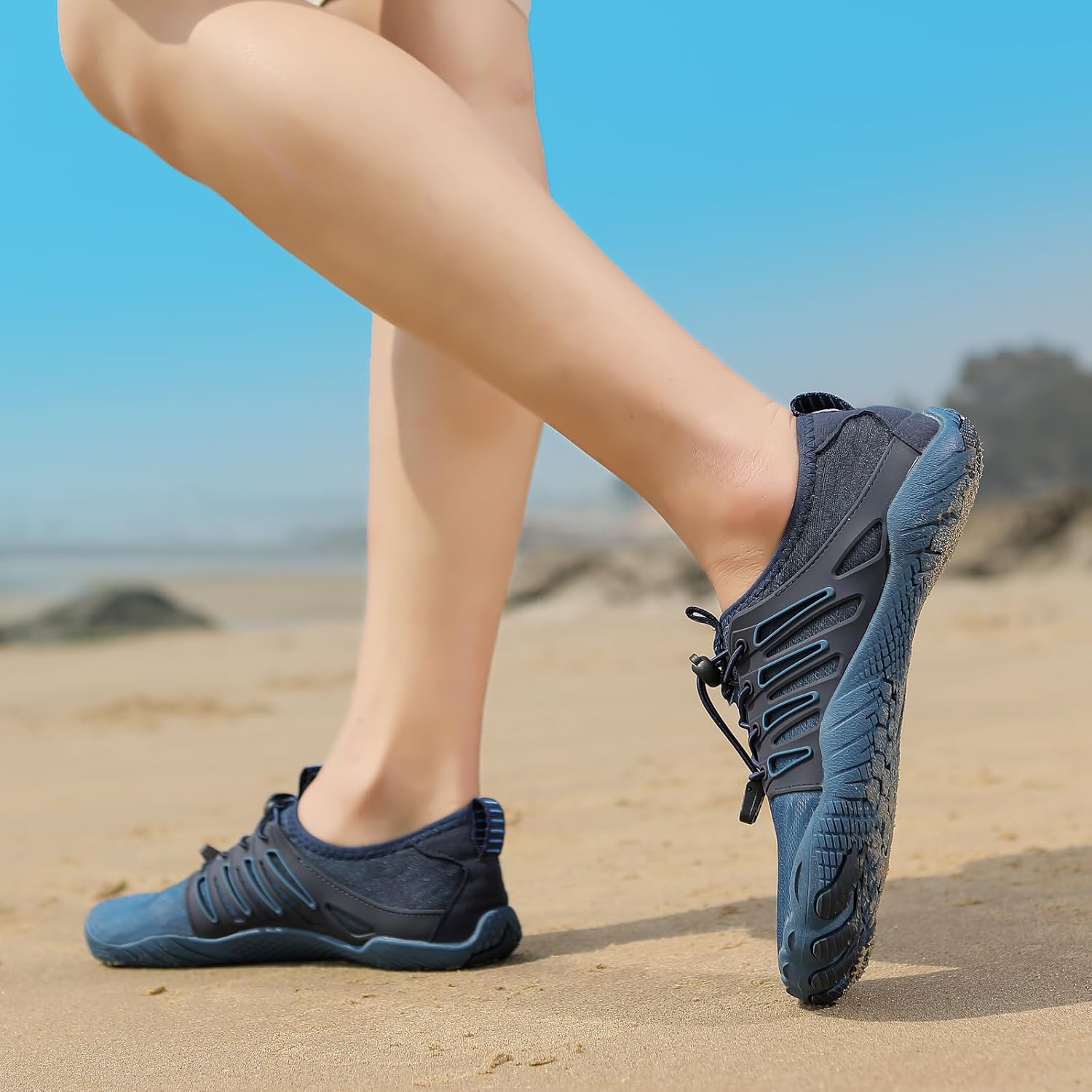 Hike Barefoot Shoes 女士男士,中性款赤脚水鞋透气防滑徒步鞋,适合徒步、散步、跑步、瑜伽和水上运动