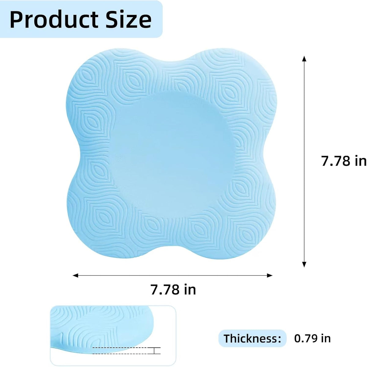 2 件装瑜伽护膝垫超厚适用于膝盖、肘部、手腕、手部、头部、泡沫、普拉提、跪垫、瑜伽、膝盖、膝盖、肘部、手腕、头部、泡沫、普拉提、跪垫、支撑 泡沫垫 男女均适用